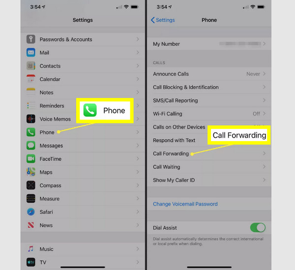 Comprobar el desvío de llamadas
