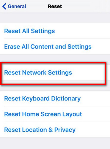 Reiniciar configuración de la red