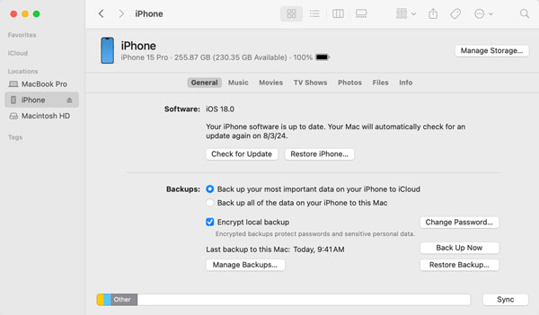 Verifique la copia de seguridad del mensaje para restaurar
