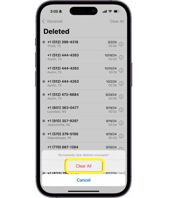 아이폰 음성메일을 영구적으로 삭제하는 방법