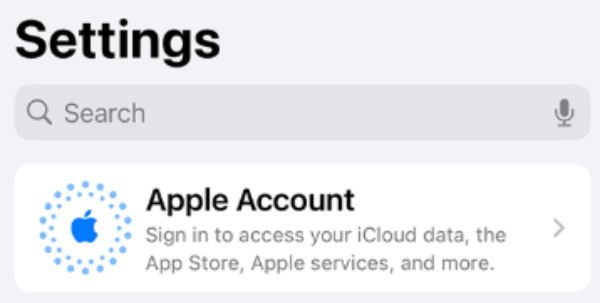 Avsluta Apple-konto