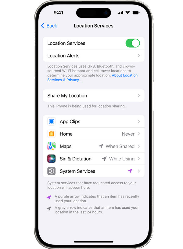 Włącz usługi lokalizacyjne