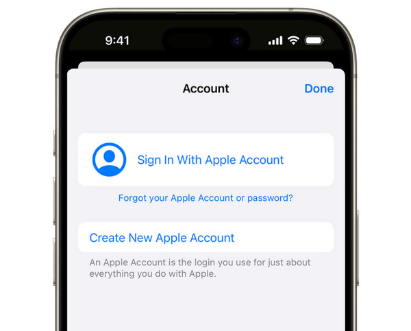 Upewnij się, że jesteś zalogowany do iCloud