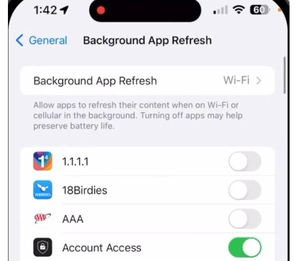 Zatvori osvježavanje aplikacije u pozadini
