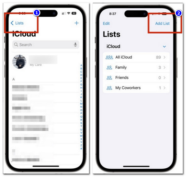 Lista Adicionar Lista