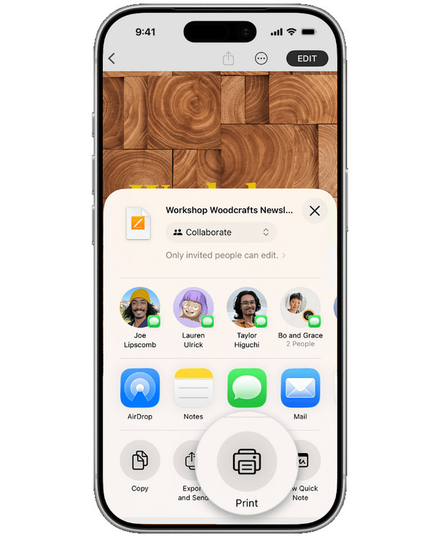 Kuvakaappaukset Tulosta tekstiviestejä iPhonella