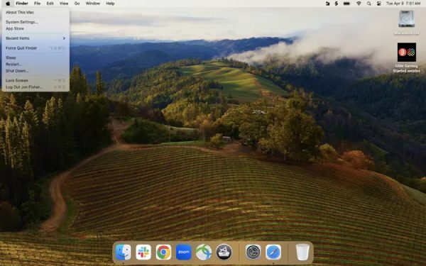 Paramètres système Mac