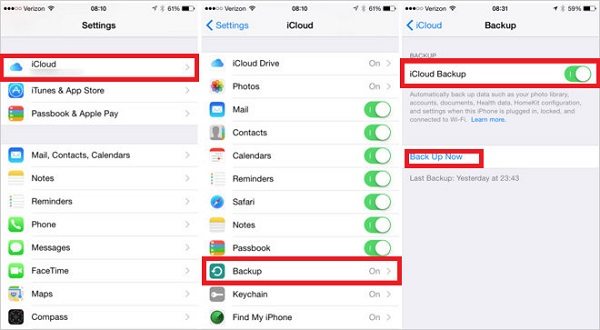 backup-iPhone-vechi-pe-iCloud