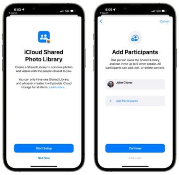 iCloud Shared Photo Library
