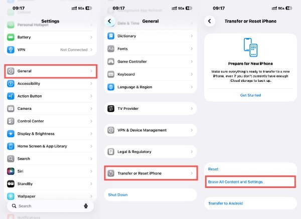 iPhone 恢復原廠設定