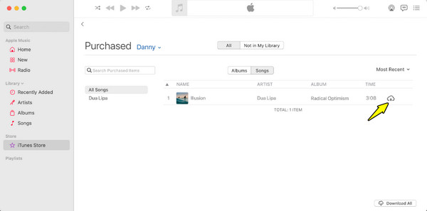 iTunes Storeから音楽をダウンロード