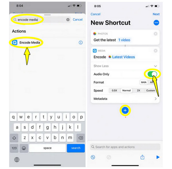 iPhoneで着信音を作成するショートカット
