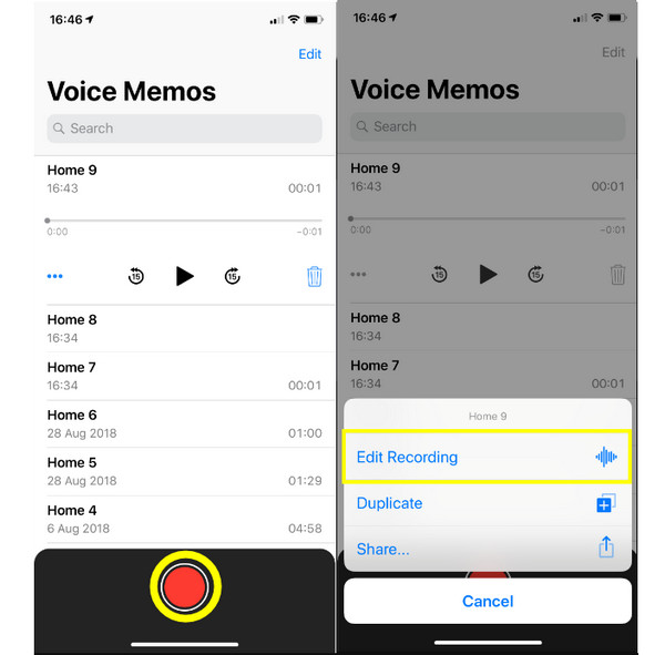 音声録音でiPhoneの着信音を作成する