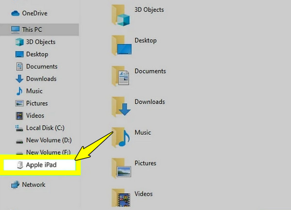 Проводник файлов, перетаскивание файлов на iPad.