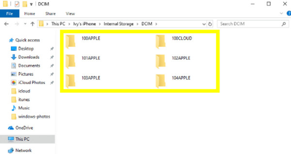File Explorer Transfer Files from iPhone to PC