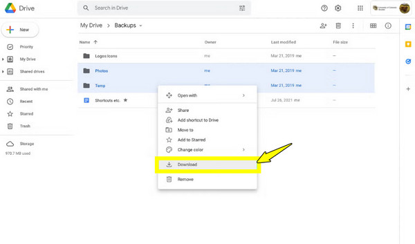 Google Drive Transfer Files from iPhone to PC