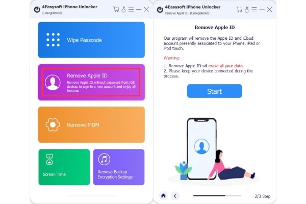 Start Remove Apple Id