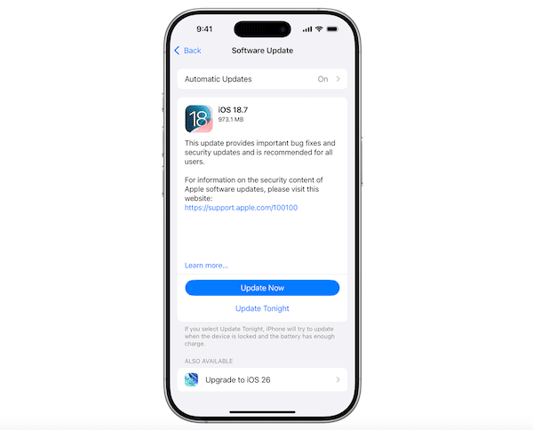 Aggiorna iOS