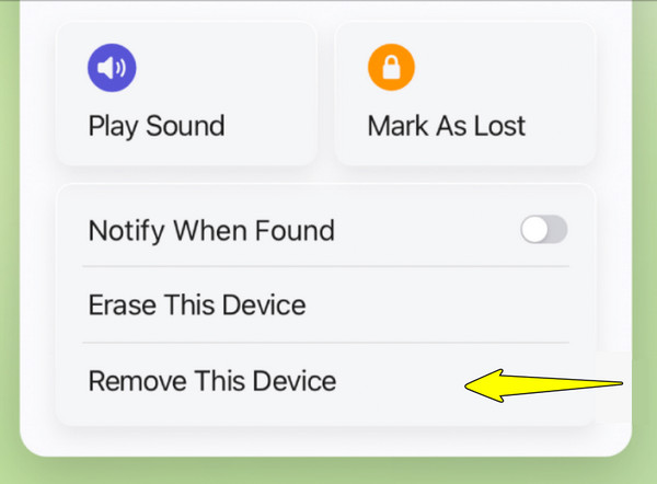 Zoek mijn iPhone uitschakelen met wachtwoord