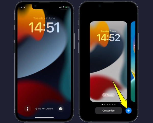 Achtergrond voor lang indrukken van vergrendelscherm