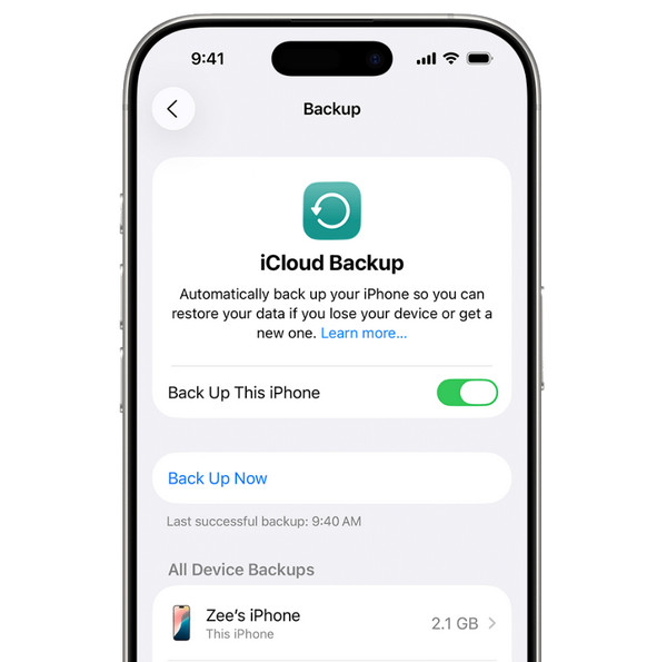 Hacer copia de seguridad del iPhone en iCloud