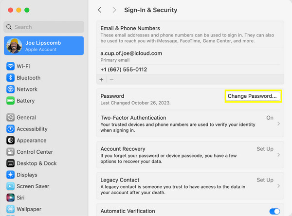 Mac에서 Apple ID 비밀번호 복구