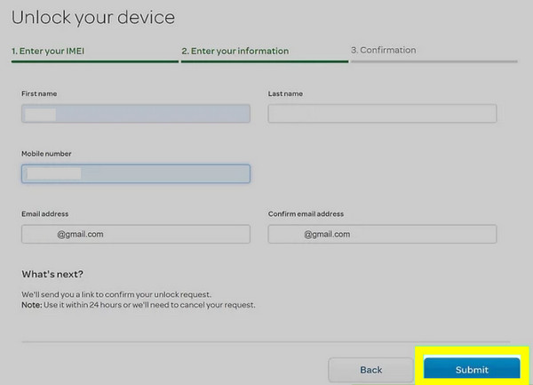 Officieel IMEI-aanvraagformulier invullen