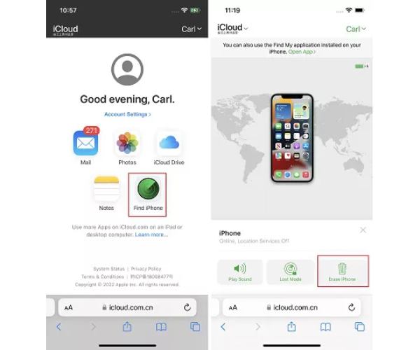 iCloud untuk Membuka Kunci Kod Laluan iPhone tanpa Komputer