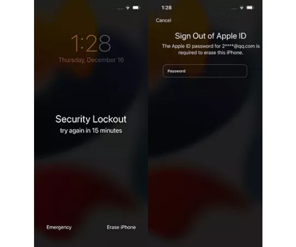 Tetapkan semula iPhone anda daripada Skrin Kunci