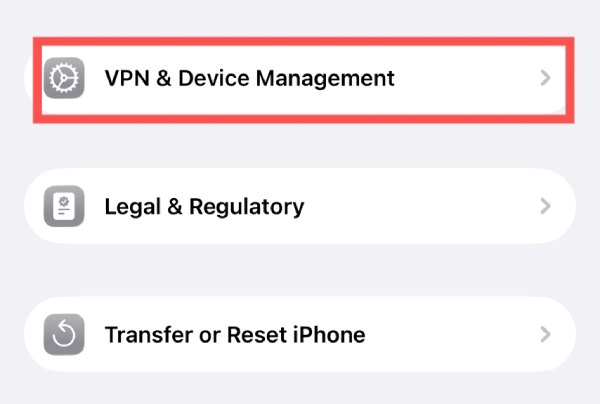 VPN og enhetsadministrasjon