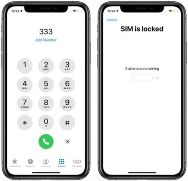 SIM-kortin puhelimen lukituksen avaaminen