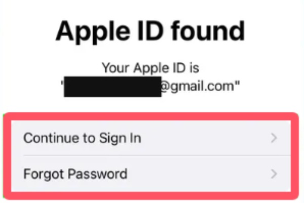 Apple ID löytyi