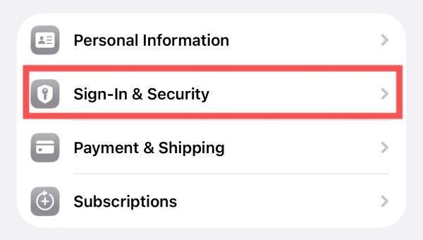 Apple ID -sivu