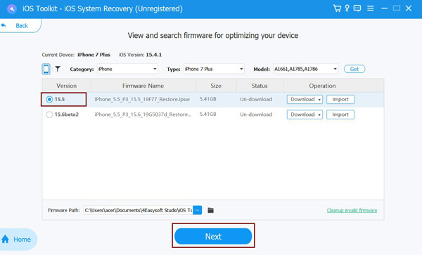 Downlaod Firmware to Fix