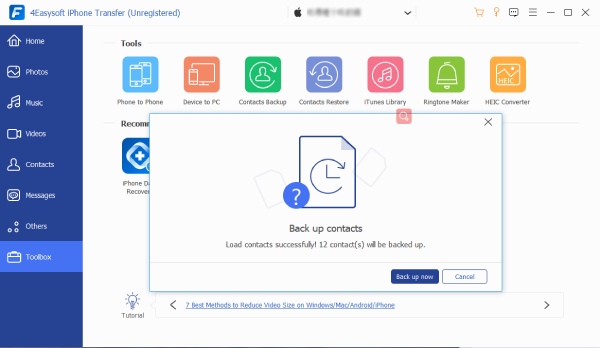 Contacts Backup