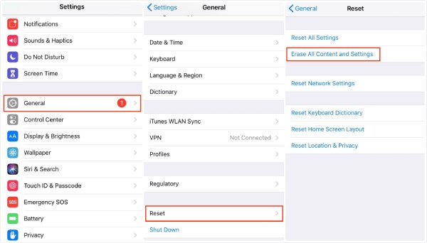 Erase All Content And Settings