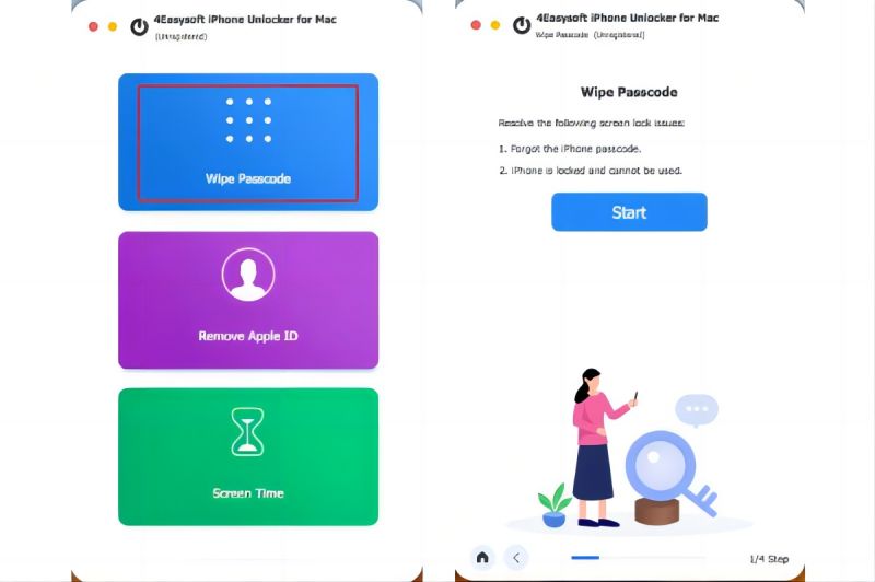 4Easysoft iPhone Unlocker for Mac Screenshot