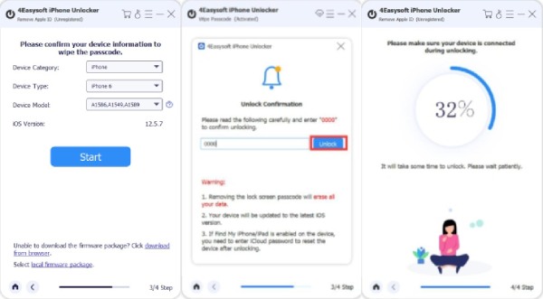 Commencer à supprimer l'identifiant Apple