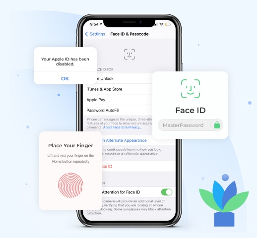 İPhone'un kilidini açın ve Apple Kimliğini kaldırın