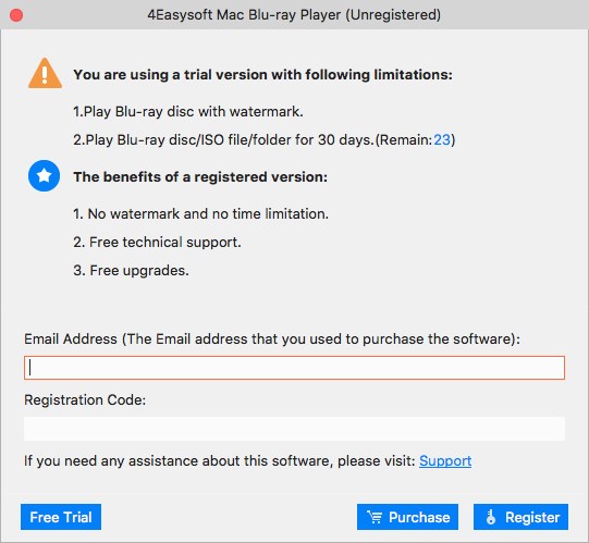 Register Mac Blu-ray Player