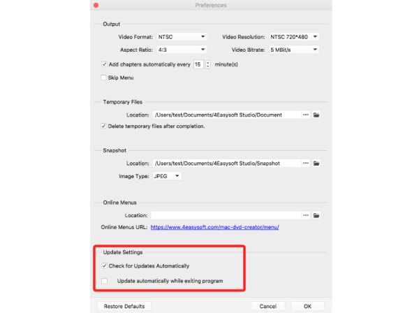 Kemas kini secara automatik