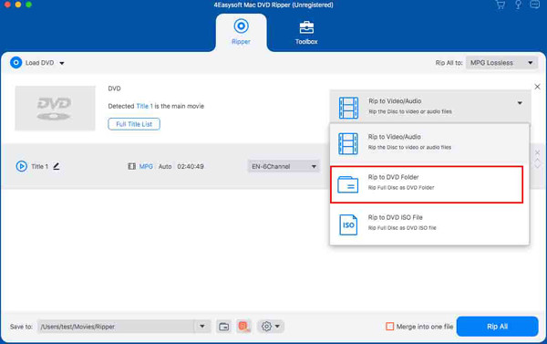 Rip DVD To Folder