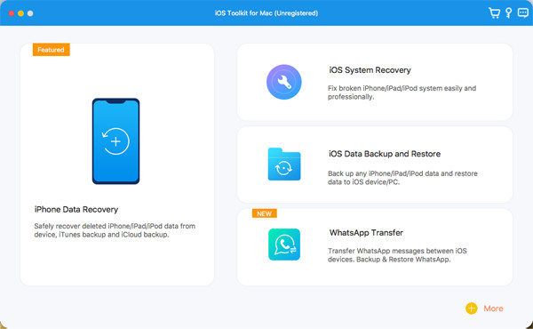Giao diện sao lưu và khôi phục dữ liệu iOS của 4Easysoft iOS