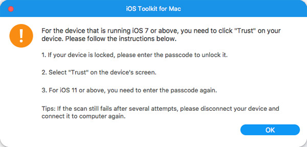 Důvěřujte zařízení ios