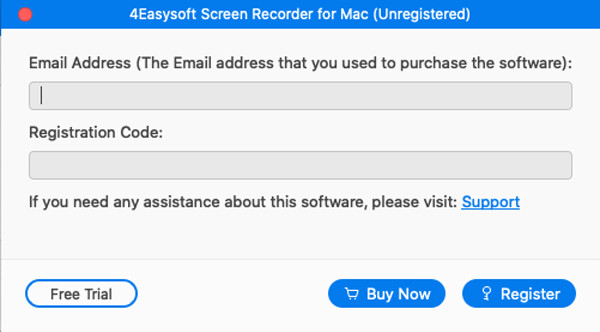 Register Easysoft Screen Recorder Mac