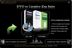 DVD to Creative Zen Suite