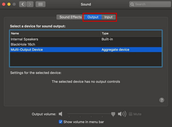 Set Output Input Device