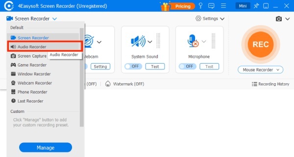 Registratore audio 4easysoft