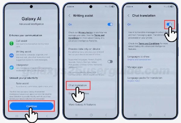 เปิดใช้งานการแปลแชท