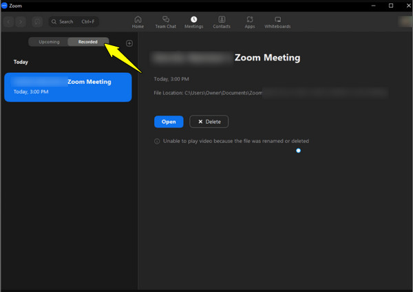 Kaydedilmiş Zoom Toplantılarını Bulun